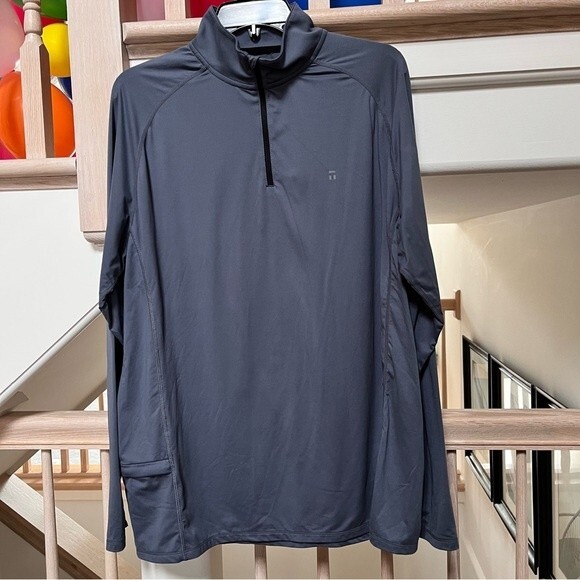 Tommy John Performance Tech Quarter Zip Pullover in Grey XL - Picture 2 of 10